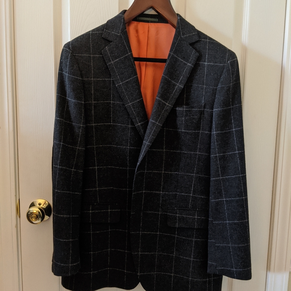 GANT Collection Grey Windowpane Blazer